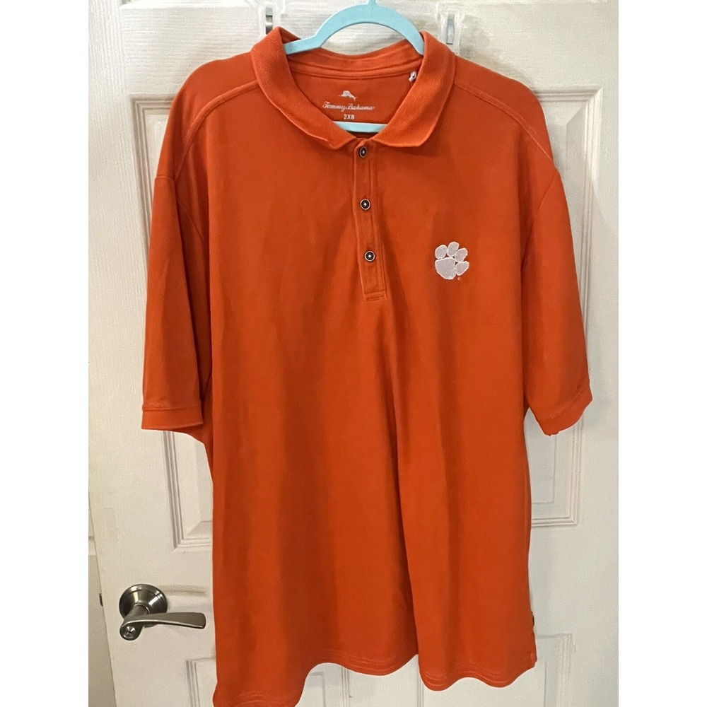 Tommy Bahama Clemson‎ Tigers Orange Polo 2XL